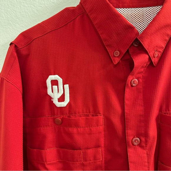 Columbia Oklahoma PFG Tamiami Short-Sleeve Button-Down Shirt - Picture 3 of 8